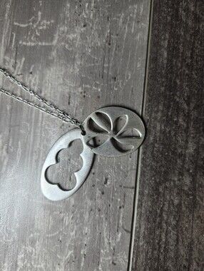 Silver Sand Dollar Pendant Necklace - Women's Jewelry - Adjustable